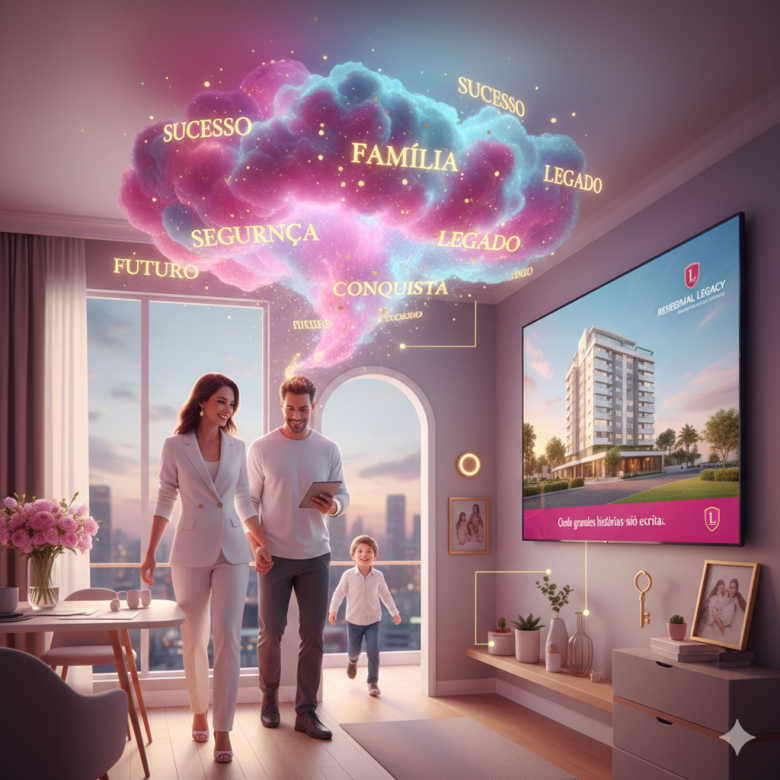 🏡 Exemplo Prático de Priming Conceitual em Marketing Imobiliário